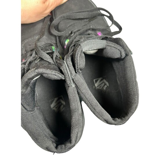 Vans Women’s Shoes Size 8 Ward Iridescent Black SK8 Hi Top Sneakers Skater EUC - Picture 5 of 7
